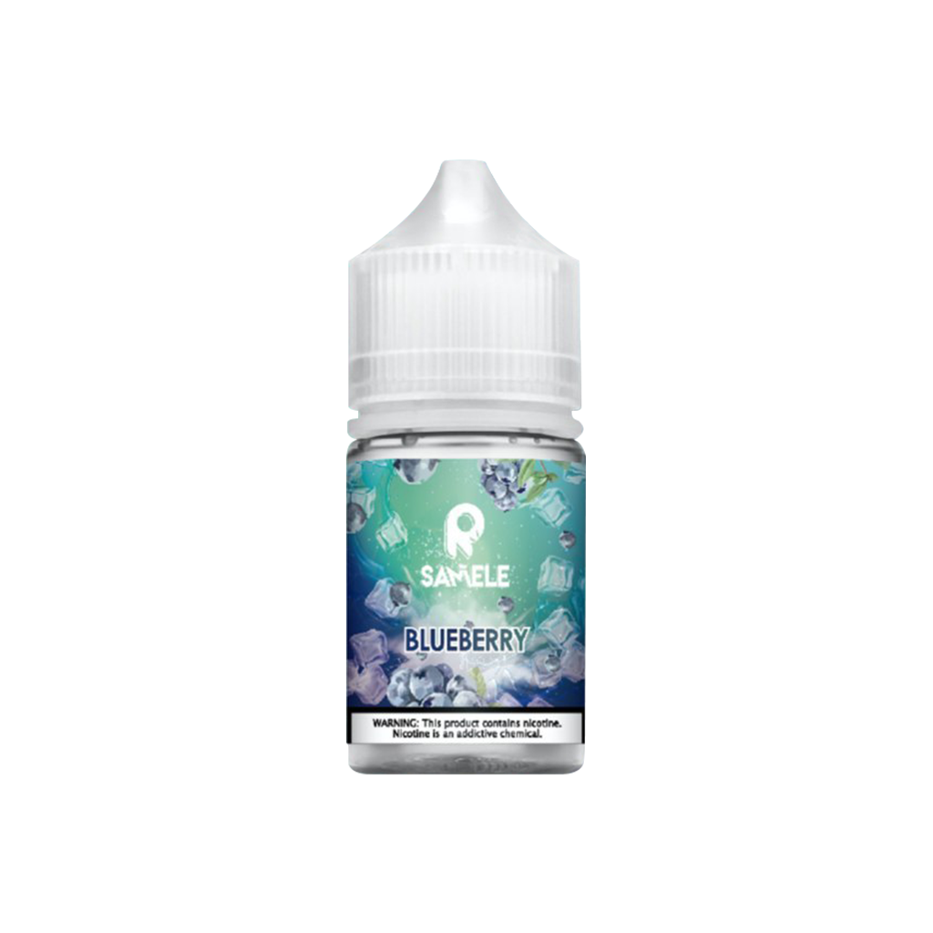 Samele 冰釀藍莓-30ML，藍莓口味酸甜可口,果肉細膩風味獨特,入口鮮果散發出清新的氣息,一種熟悉的藍莓口香糖,薄荷感讓人不反感,跟藍莓很貼切的搭在一起